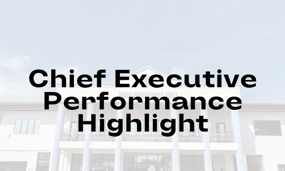 Chief Executive Performance Highlight